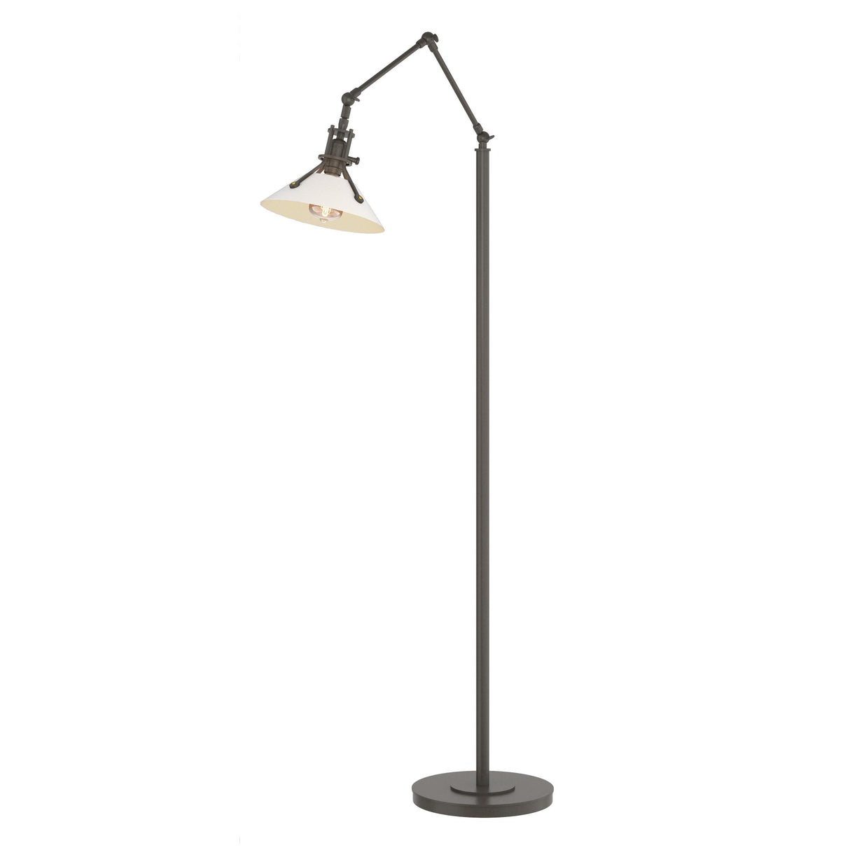 Hubbardton Forge 2015 Dark Smoke White Henry Floor Lamp