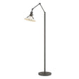 Hubbardton Forge 2015 Natural Iron White Henry Floor Lamp