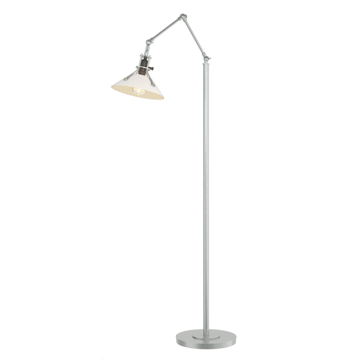 Hubbardton Forge 2015 Vintage Platinum White Henry Floor Lamp