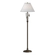 Hubbardton Forge 1999 Bronze Natural Anna Shade (SF) Forged Leaves and Vase Floor Lamp