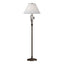 Hubbardton Forge 1999 Bronze Natural Anna Shade (SF) Forged Leaves and Vase Floor Lamp