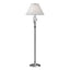 Hubbardton Forge 1999 Sterling Natural Anna Shade (SF) Forged Leaves and Vase Floor Lamp