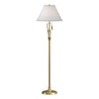 Hubbardton Forge 1999 Modern Brass Natural Anna Shade (SF) Forged Leaves and Vase Floor Lamp