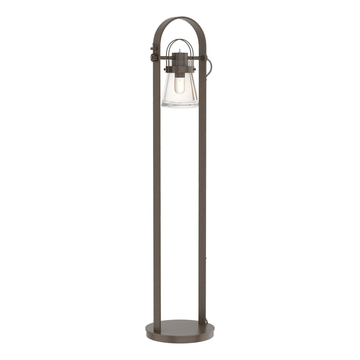 Hubbardton Forge 2016 Bronze Clear Glass (ZM) Erlenmeyer Floor Lamp