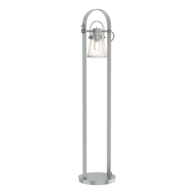 Hubbardton Forge 2016 Vintage Platinum Clear Glass (ZM) Erlenmeyer Floor Lamp