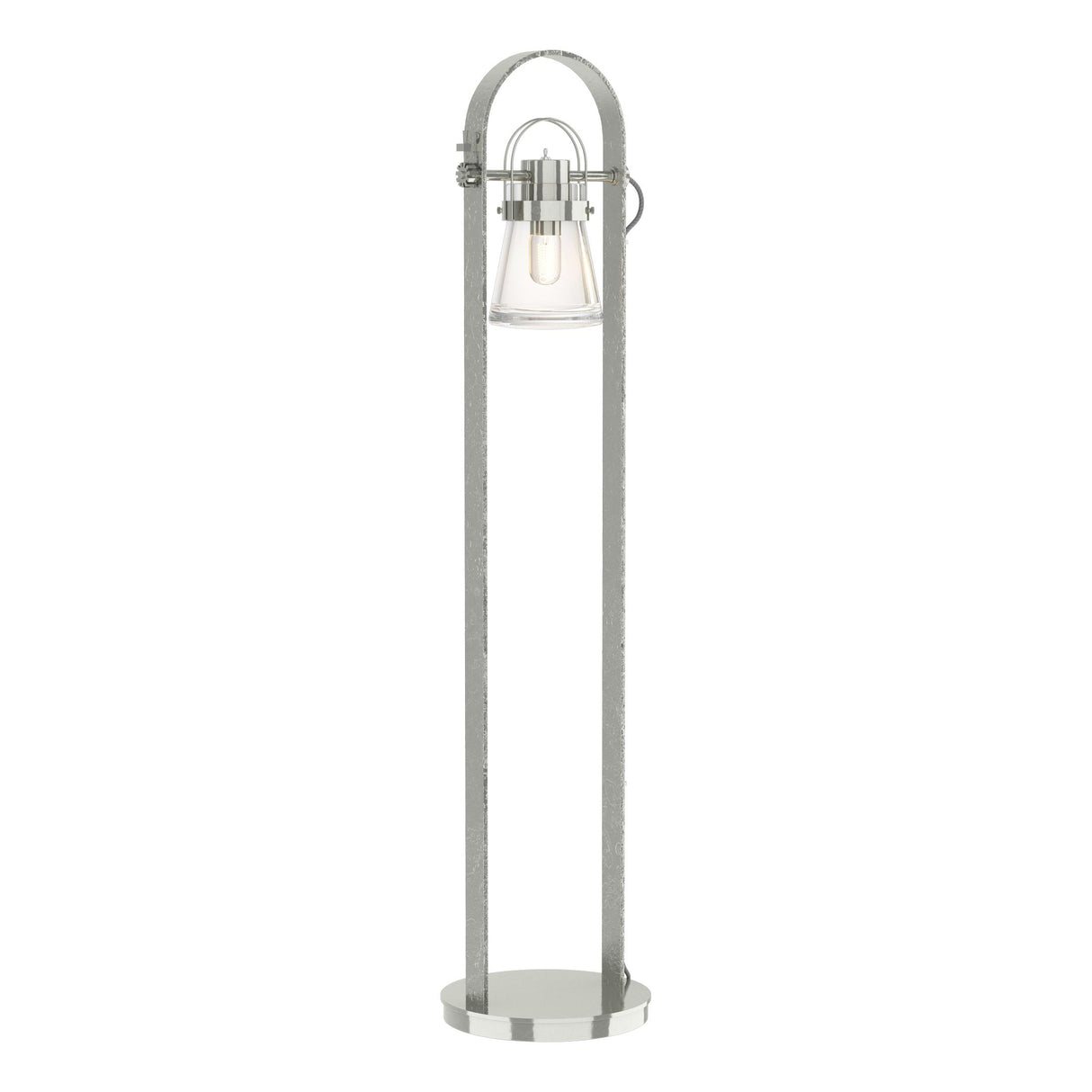 Hubbardton Forge 2016 Sterling Clear Glass (ZM) Erlenmeyer Floor Lamp