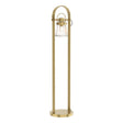 Hubbardton Forge 2016 Modern Brass Clear Glass (ZM) Erlenmeyer Floor Lamp