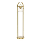 Hubbardton Forge 2016 Modern Brass Clear Glass (ZM) Erlenmeyer Floor Lamp