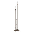 Hubbardton Forge 2004 Bronze Opal Glass (GG) Metra Twin Tall Floor Lamp