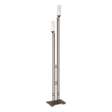 Hubbardton Forge 2004 Bronze Opal Glass (GG) Metra Twin Tall Floor Lamp
