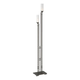 Hubbardton Forge 2004 Dark Smoke Opal Glass (GG) Metra Twin Tall Floor Lamp