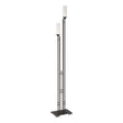 Hubbardton Forge 2004 Oil Rubbed Bronze Opal Glass (GG) Metra Twin Tall Floor Lamp