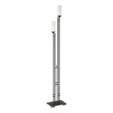 Hubbardton Forge 2004 Oil Rubbed Bronze Opal Glass (GG) Metra Twin Tall Floor Lamp
