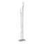 Hubbardton Forge 2004 Vintage Platinum Opal Glass (GG) Metra Twin Tall Floor Lamp