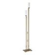 Hubbardton Forge 2004 Soft Gold Opal Glass (GG) Metra Twin Tall Floor Lamp