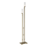 Hubbardton Forge 2004 Soft Gold Opal Glass (GG) Metra Twin Tall Floor Lamp