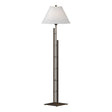 Hubbardton Forge 2000 Bronze Natural Anna Shade (SF) Metra Double Floor Lamp
