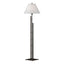 Hubbardton Forge 2000 Oil Rubbed Bronze Natural Anna Shade (SF) Metra Double Floor Lamp