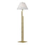 Hubbardton Forge 2000 Modern Brass Natural Anna Shade (SF) Metra Double Floor Lamp