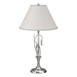 Hubbardton Forge 2003 Sterling Natural Anna Shade (SF) Forged Leaves and Vase Table Lamp