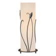 Hubbardton Forge 1999 Oil Rubbed Bronze Opal Glass (GG) Forged Leaves Table Lamp