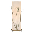 Hubbardton Forge 1999 Soft Gold Opal Glass (GG) Forged Leaves Table Lamp