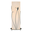 Hubbardton Forge 1999 Sterling Opal Glass (GG) Forged Leaves Table Lamp
