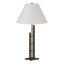 Hubbardton Forge 2000 Bronze Natural Anna Shade (SF) Metra Double Table Lamp