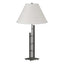 Hubbardton Forge 2000 Natural Iron Natural Anna Shade (SF) Metra Double Table Lamp