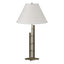 Hubbardton Forge 2000 Soft Gold Natural Anna Shade (SF) Metra Double Table Lamp