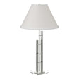Hubbardton Forge 2000 Sterling Natural Anna Shade (SF) Metra Double Table Lamp