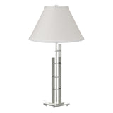 Hubbardton Forge 2000 Sterling Natural Anna Shade (SF) Metra Double Table Lamp