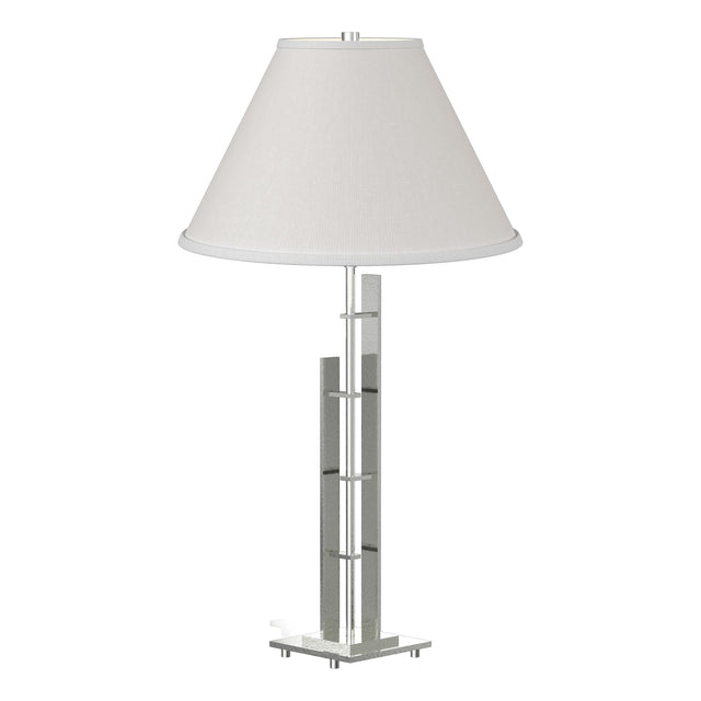 Hubbardton Forge 2000 Sterling Natural Anna Shade (SF) Metra Double Table Lamp
