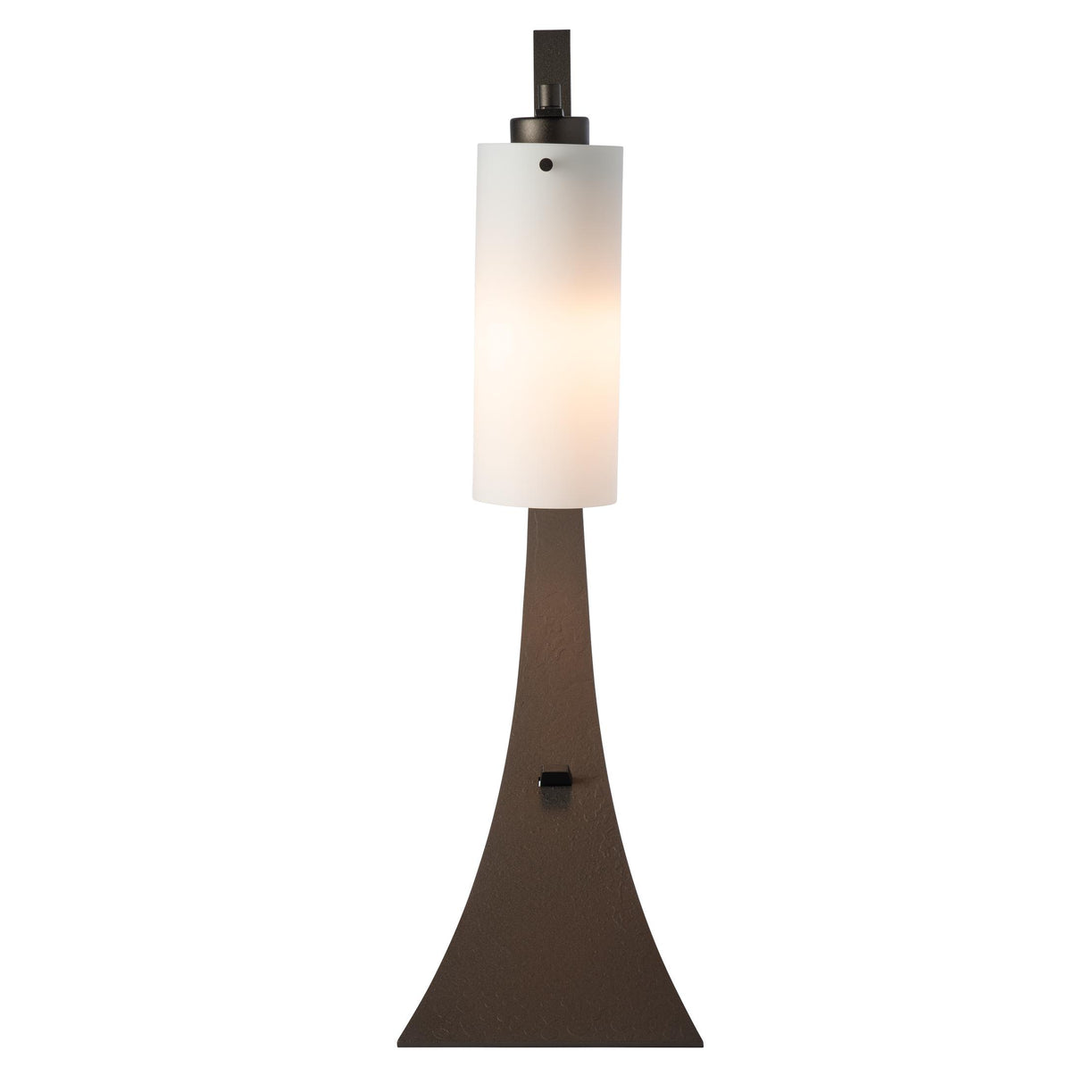 Hubbardton Forge 2005 Oil Rubbed Bronze Opal Glass (GG) Stasis Table Lamp