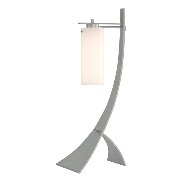 Hubbardton Forge 2005 Vintage Platinum Opal Glass (GG) Stasis Table Lamp