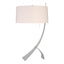 Hubbardton Forge 2005 Vintage Platinum Flax Shade (SE) Stasis Table Lamp