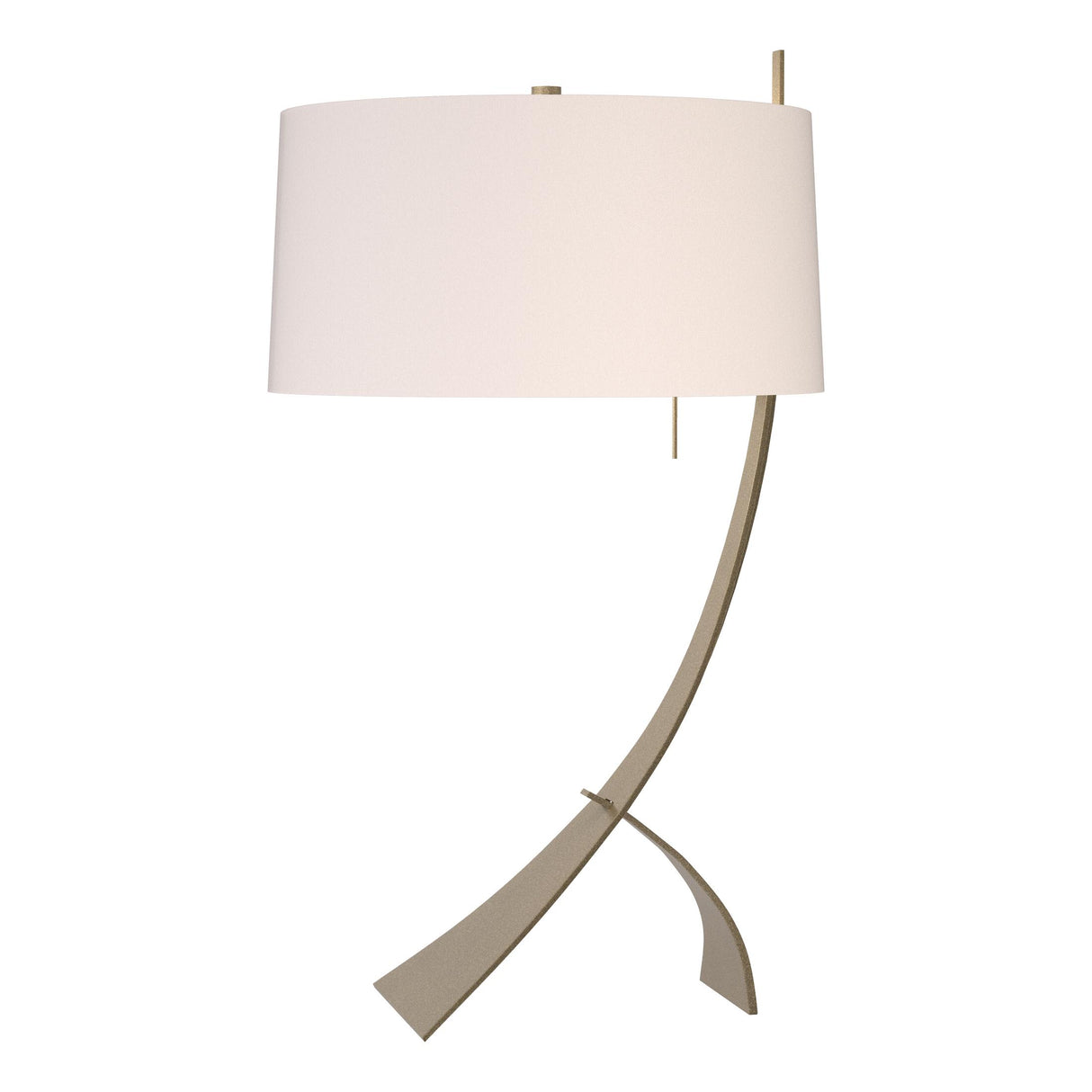 Hubbardton Forge 2005 Soft Gold Flax Shade (SE) Stasis Table Lamp