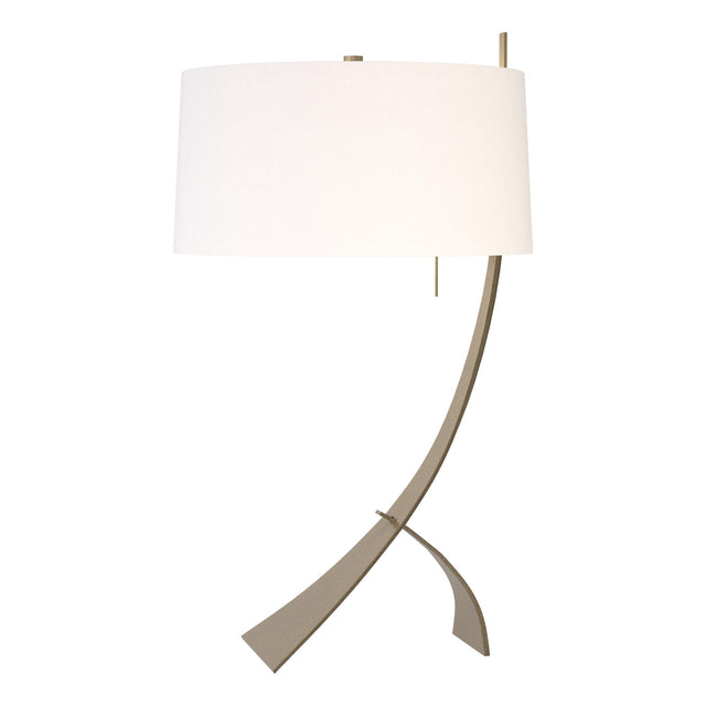 Hubbardton Forge 2005 Soft Gold Natural Anna Shade (SF) Stasis Table Lamp