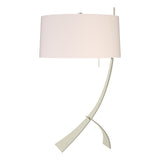 Hubbardton Forge 2005 Sterling Flax Shade (SE) Stasis Table Lamp