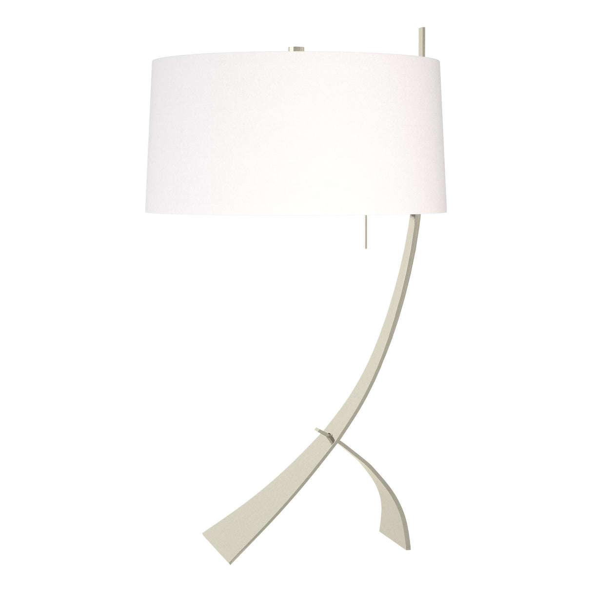 Hubbardton Forge 2005 Sterling Natural Anna Shade (SF) Stasis Table Lamp