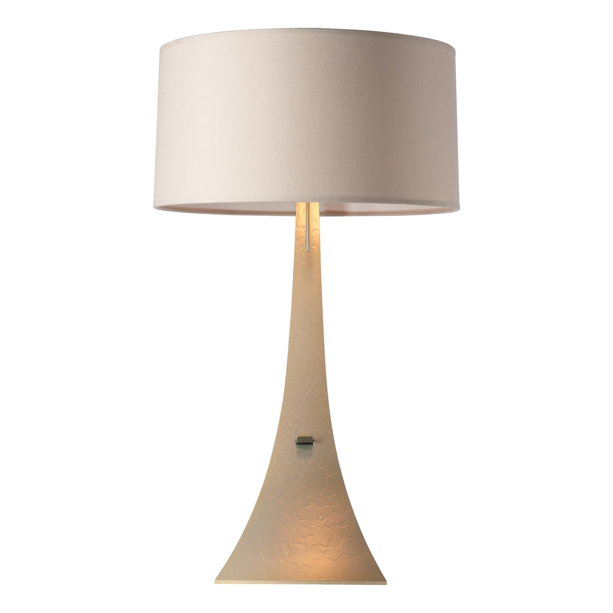 Hubbardton Forge 2005 Modern Brass Flax Shade (SE) Stasis Table Lamp