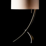 Hubbardton Forge 2005 Modern Brass Flax Shade (SE) Stasis Table Lamp