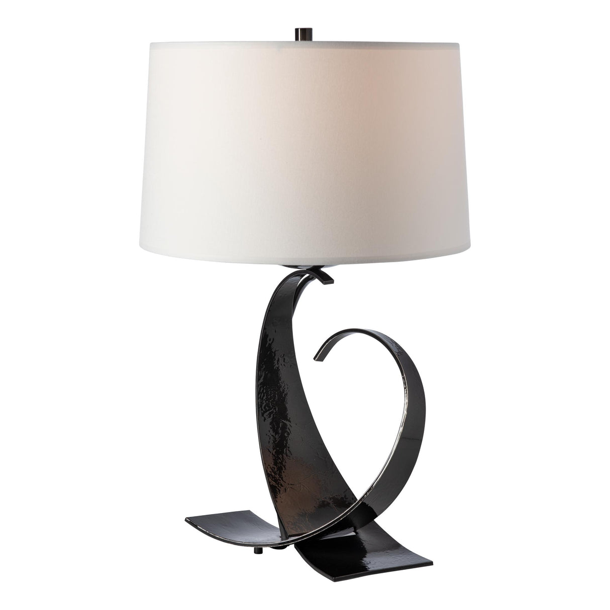 Hubbardton Forge 2006 Ink Natural Anna Shade (SF) Fullered Impressions Table Lamp