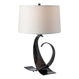 Hubbardton Forge 2006 Ink Natural Anna Shade (SF) Fullered Impressions Table Lamp