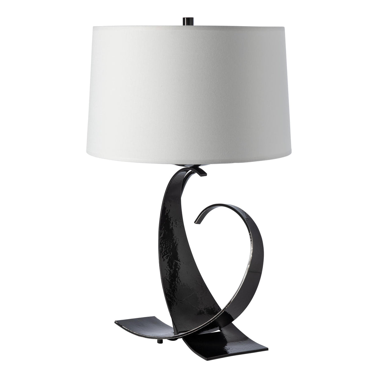 Hubbardton Forge 2006 Ink Natural Anna Shade (SF) Fullered Impressions Table Lamp