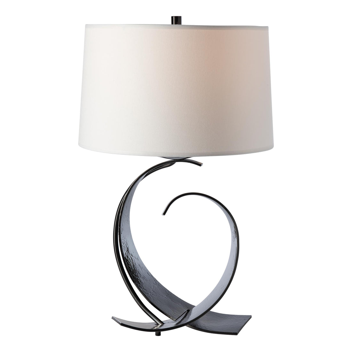 Hubbardton Forge 2006 Ink Natural Anna Shade (SF) Fullered Impressions Table Lamp
