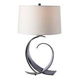 Hubbardton Forge 2006 Ink Natural Anna Shade (SF) Fullered Impressions Table Lamp