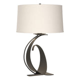 Hubbardton Forge 2004 Natural Iron Natural Anna Shade (SF) Fullered Impressions Large Table Lamp