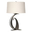 Hubbardton Forge 2004 Natural Iron Natural Anna Shade (SF) Fullered Impressions Large Table Lamp