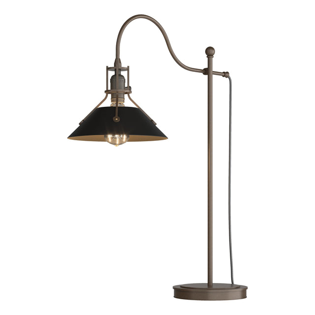 Hubbardton Forge 2017 Bronze Black Henry Table Lamp